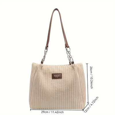Amanda – Corduroy Shopper
