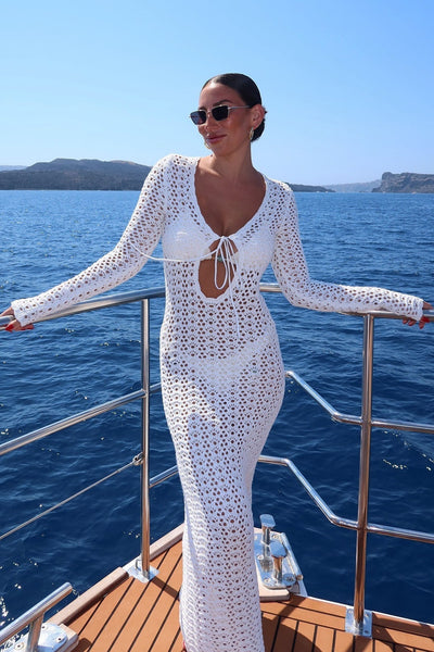 Solene | Crochet Maxi Dress