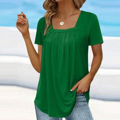 Clara | Chic Pleated Blouse