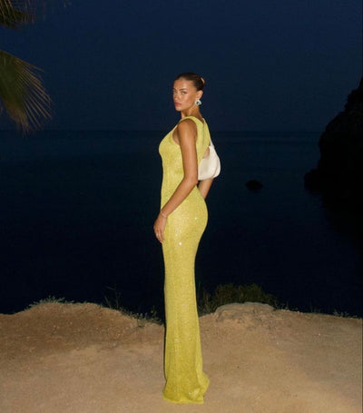 Mira | Sequin Sculpt Maxi Dress