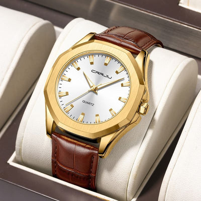 Quartz Watch in a Minimalist Casual Style