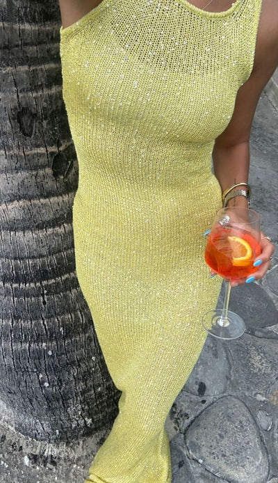 Mira | Sequin Sculpt Maxi Dress