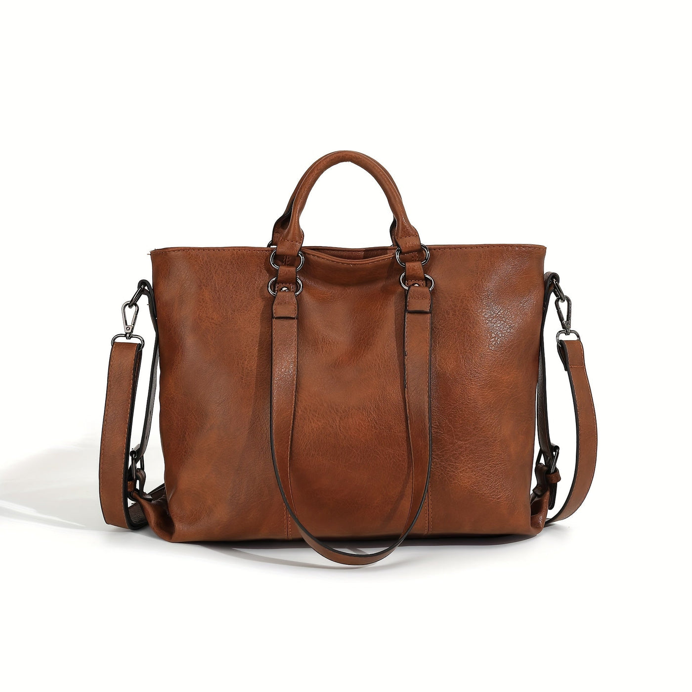 Melanie - Faux Leather Tote Bag