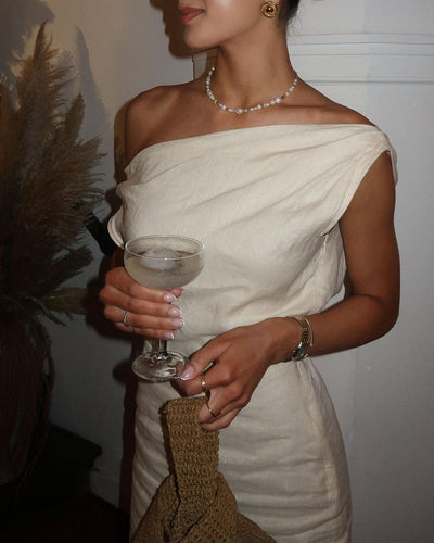 Geraldine - Stunning Off Shoulder Maxi Dress