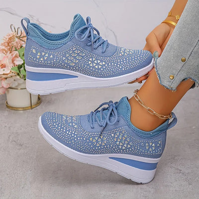 Giselle™ – Orthopaedic Sneakers with Sparkling Rhinestones