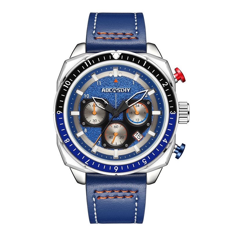 Luxurious sports chronograph watch