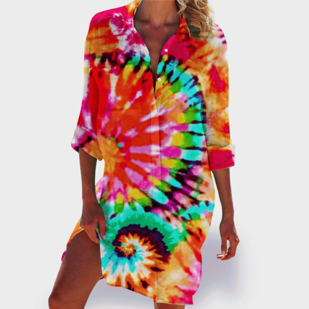 Brigitte | Vibrant Summer Dress for Everyday Ease