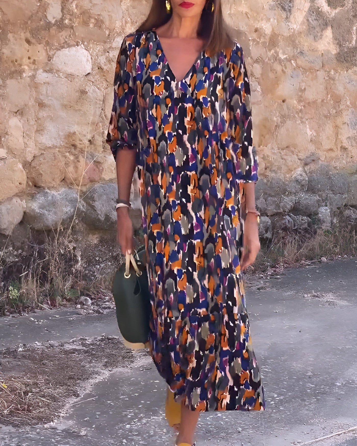 Nathalie | Vintage-Inspired Midi Dress with Modern Elegance