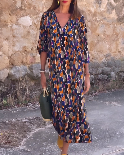 Nathalie | Vintage-Inspired Midi Dress with Modern Elegance