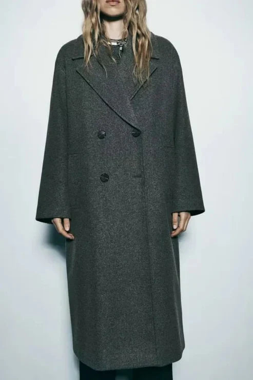 Ava - Chic Long Coat Jacket