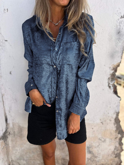 Lunaria | Shimmer Button-up Shirt