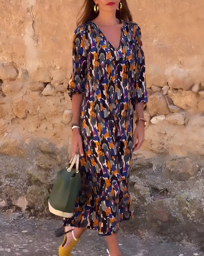 Nathalie | Vintage-Inspired Midi Dress with Modern Elegance
