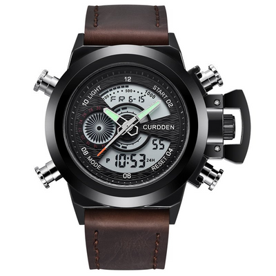 Fashion Watch with Dual Time Display