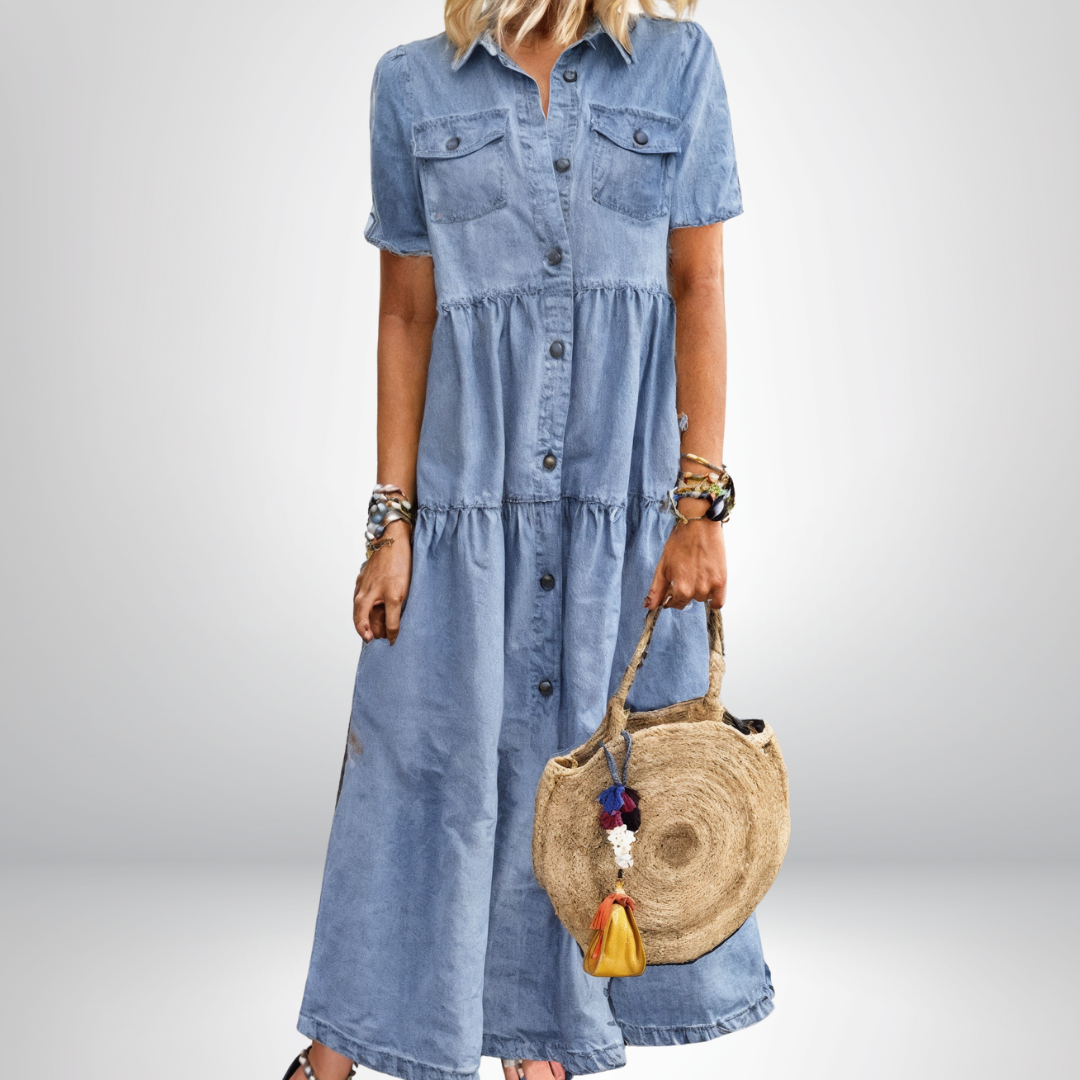 Florence – Soft Button-Front Dress