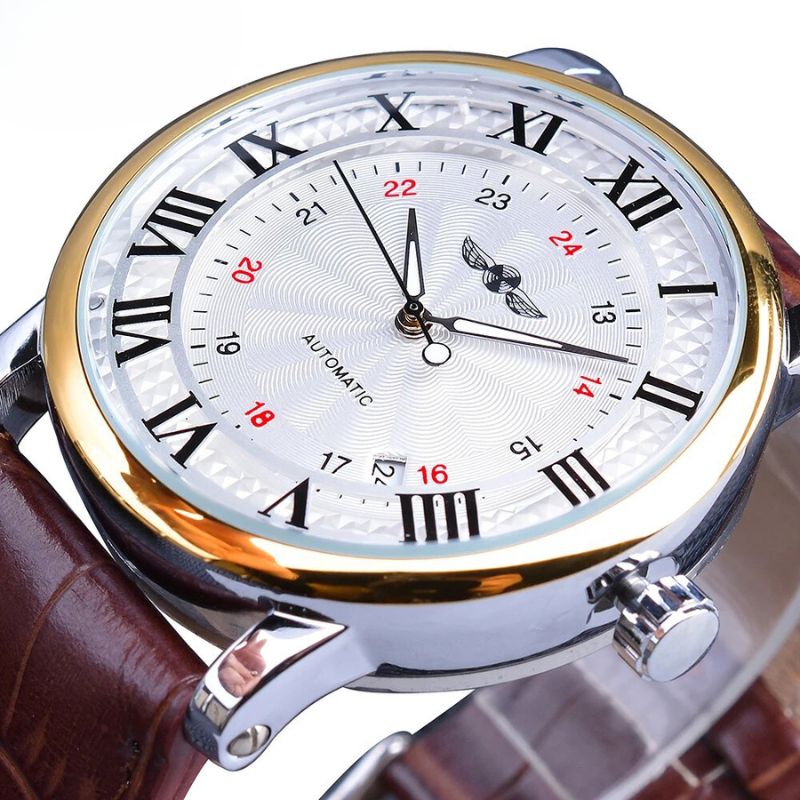 Luxurious Automatic Leather Watch
