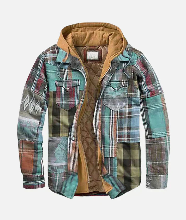 Alain – Patchwork Check Jacket