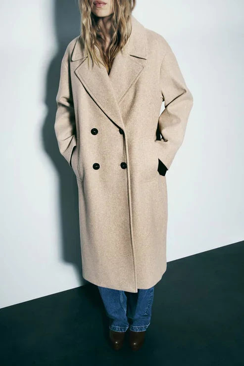 Ava - Chic Long Coat Jacket