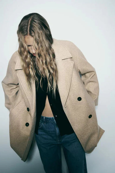 Ava - Chic Long Coat Jacket