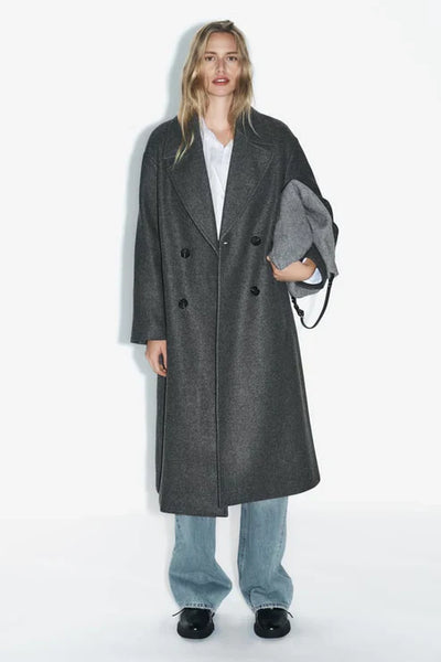 Ava - Chic Long Coat Jacket