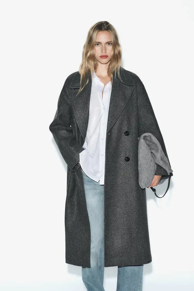 Ava - Chic Long Coat Jacket