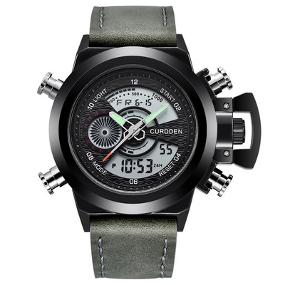 Fashion Watch with Dual Time Display