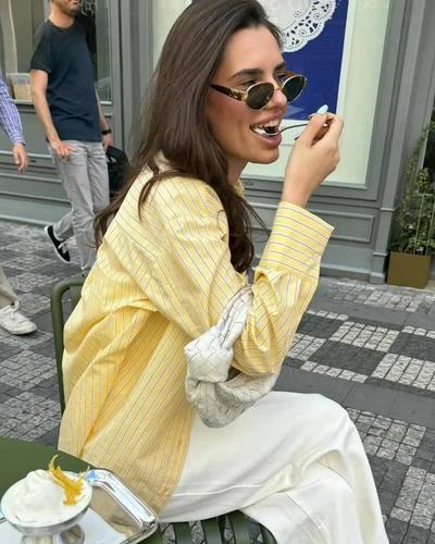 Renata | Striped Oversized Casual Shirt