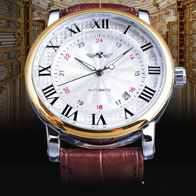 Luxurious Automatic Leather Watch