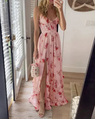 Sonja - Midi Dress with Floral Print