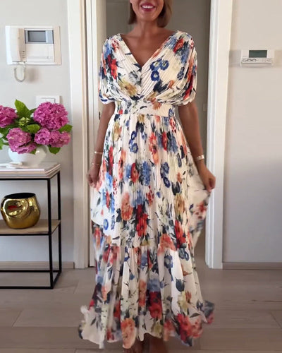 Viela | Graceful Floral Maxi Dress