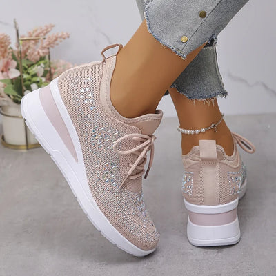 Giselle™ – Orthopaedic Sneakers with Sparkling Rhinestones