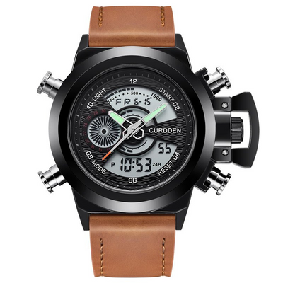 Fashion Watch with Dual Time Display