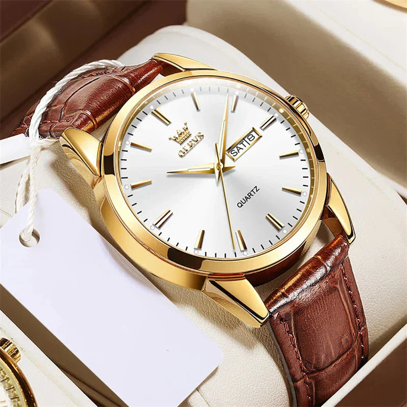 Luxurious Leather Business Watch