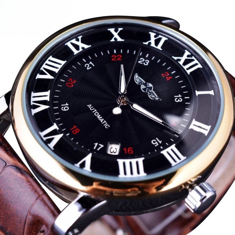 Luxurious Automatic Leather Watch