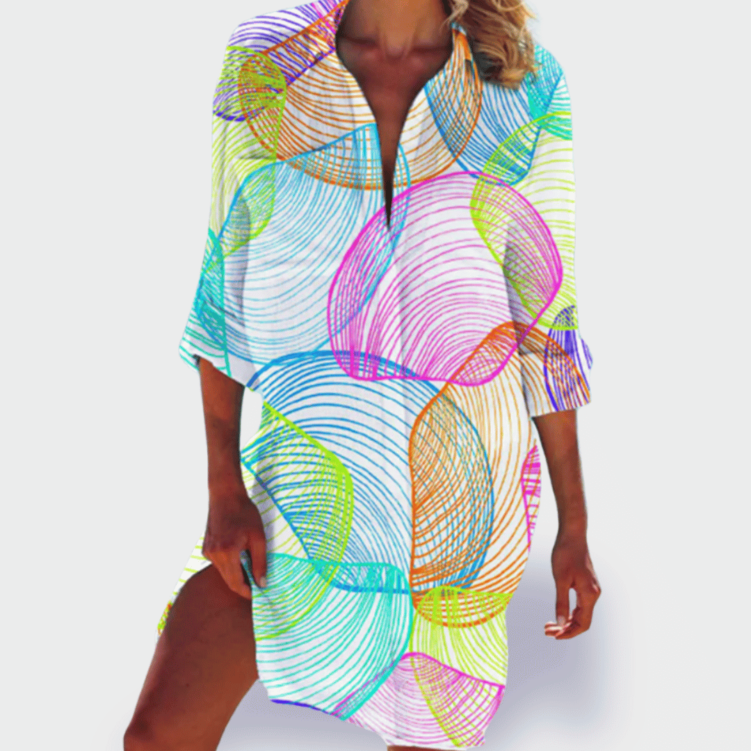 Brigitte | Vibrant Summer Dress for Everyday Ease