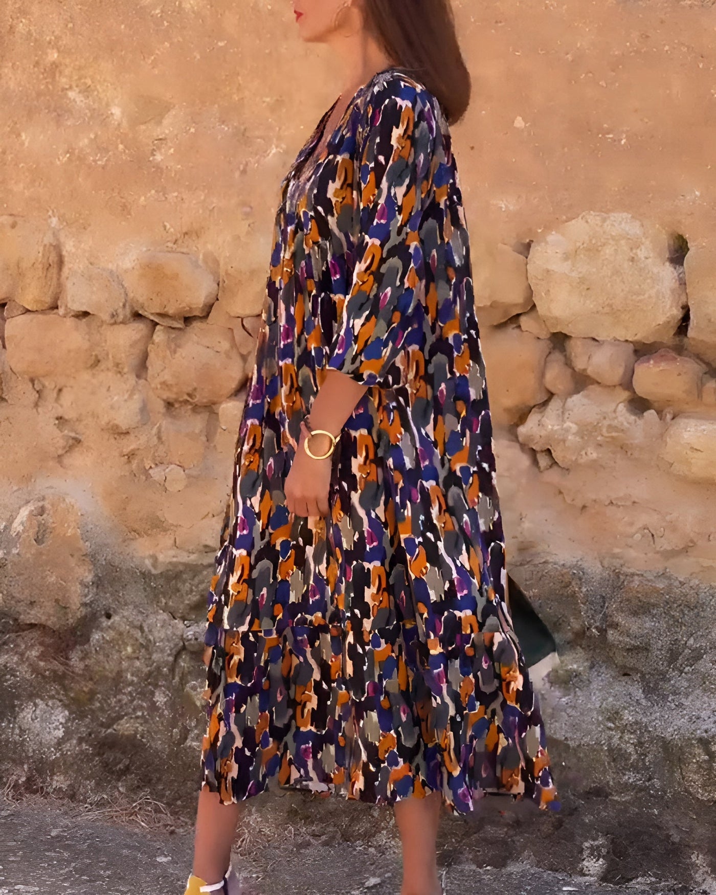Nathalie | Vintage-Inspired Midi Dress with Modern Elegance