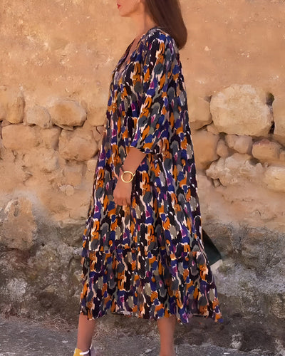 Nathalie | Vintage-Inspired Midi Dress with Modern Elegance