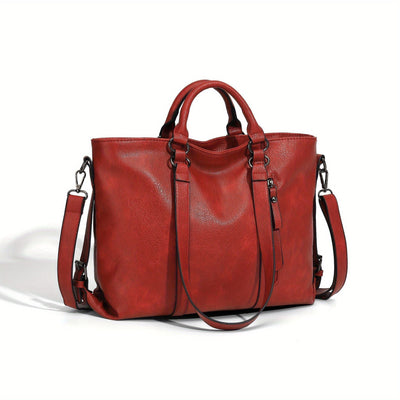 Melanie - Faux Leather Tote Bag