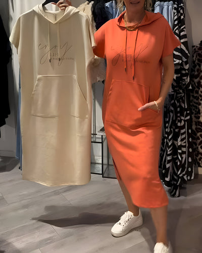Saskia™ - Casual Hoodie Dress