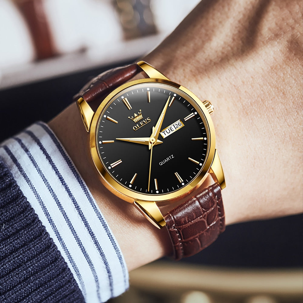 Luxurious Leather Business Watch