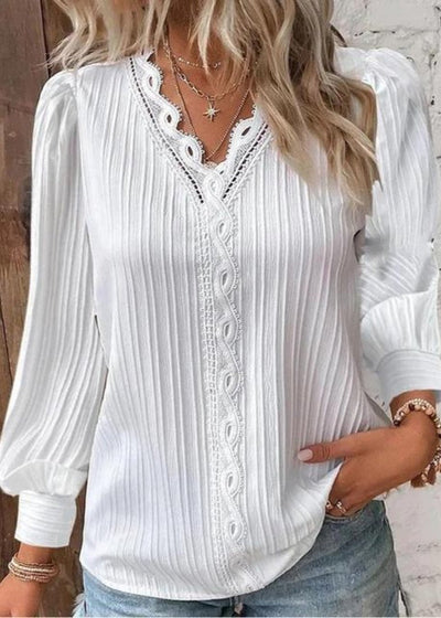 Isla | Pintuck Lace Blouse