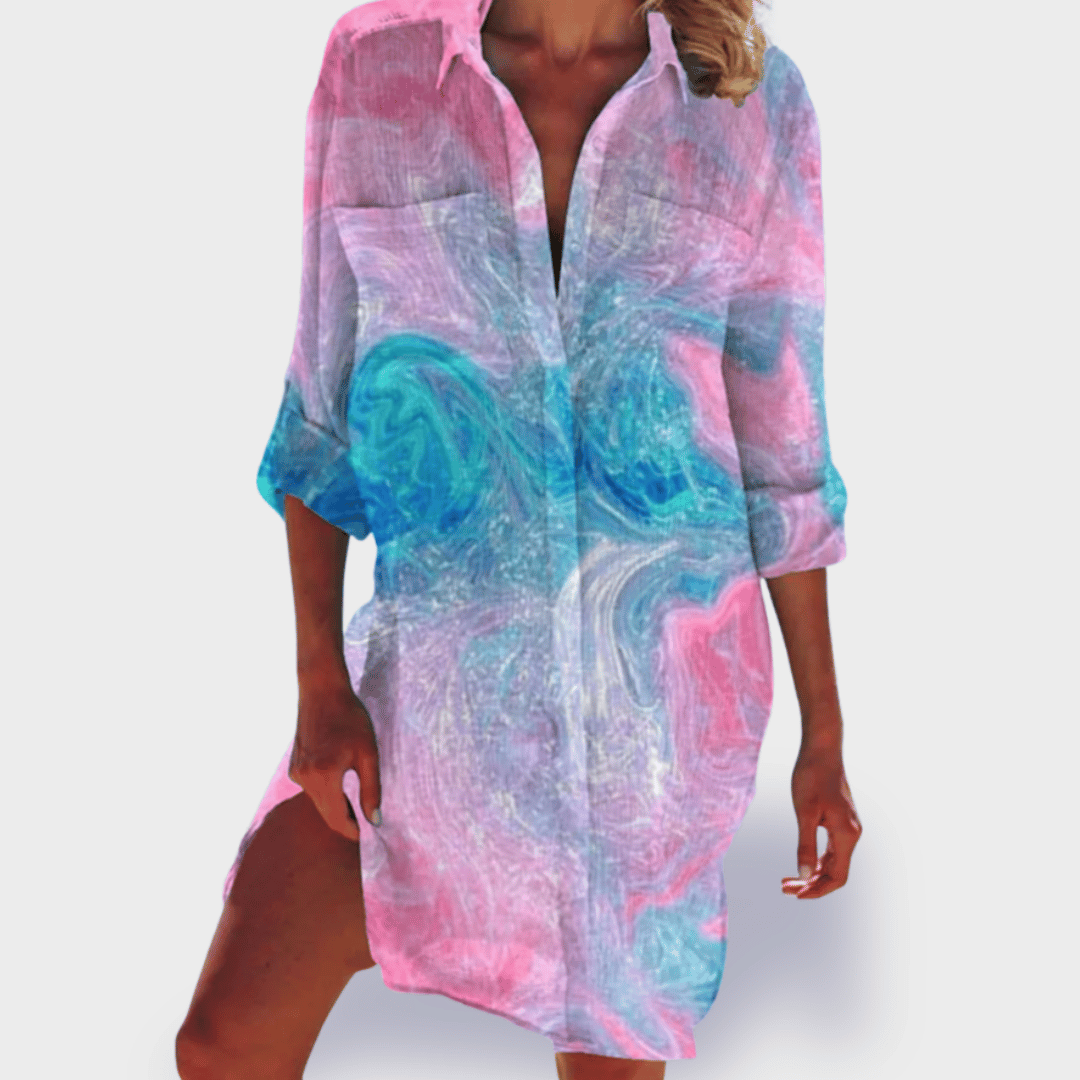Brigitte | Vibrant Summer Dress for Everyday Ease