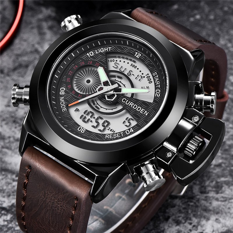 Fashion Watch with Dual Time Display