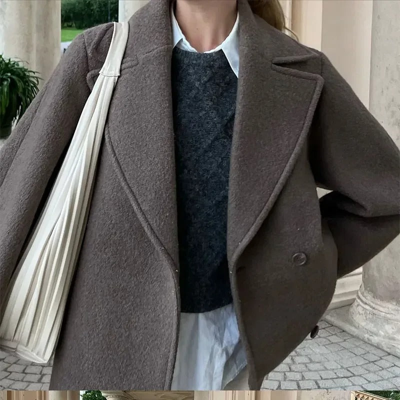 Tessa - Wool Coat With Lapels