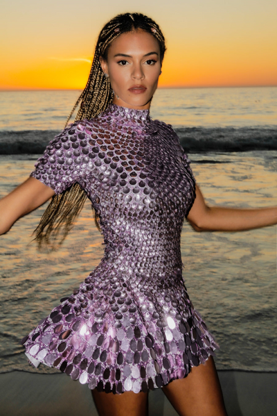 Harper | Gleam Mini Dress