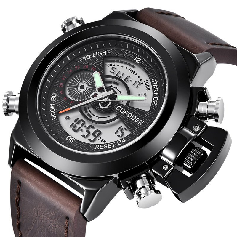 Fashion Watch with Dual Time Display
