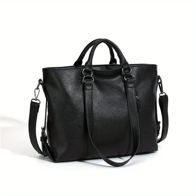 Melanie - Faux Leather Tote Bag