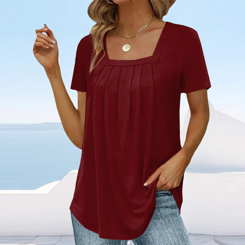 Clara | Chic Pleated Blouse