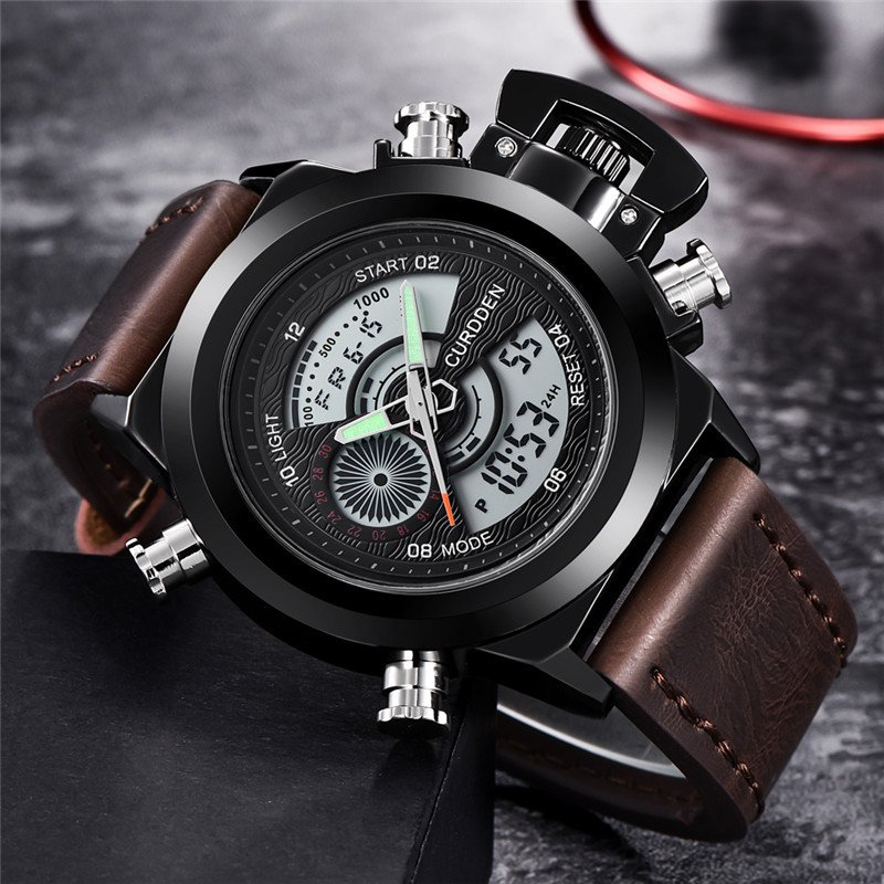 Fashion Watch with Dual Time Display
