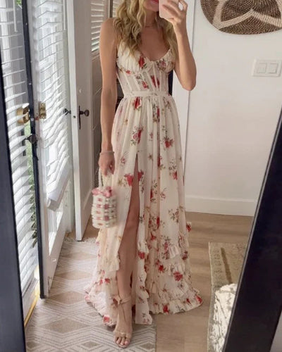 Sonja - Midi Dress with Floral Print
