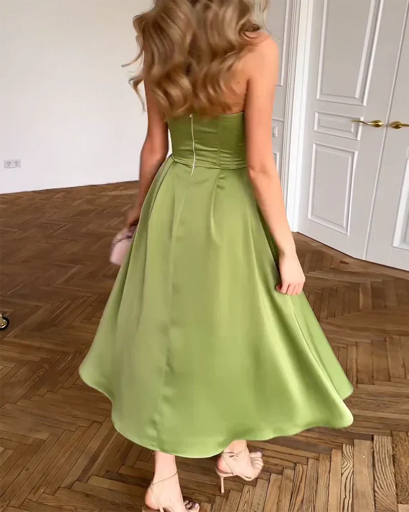 Marissa | Strapless Midi Dress